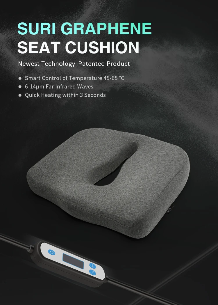 Graphene Usb Memory Foam Car Heating Cushion Rechargeable Battery ...