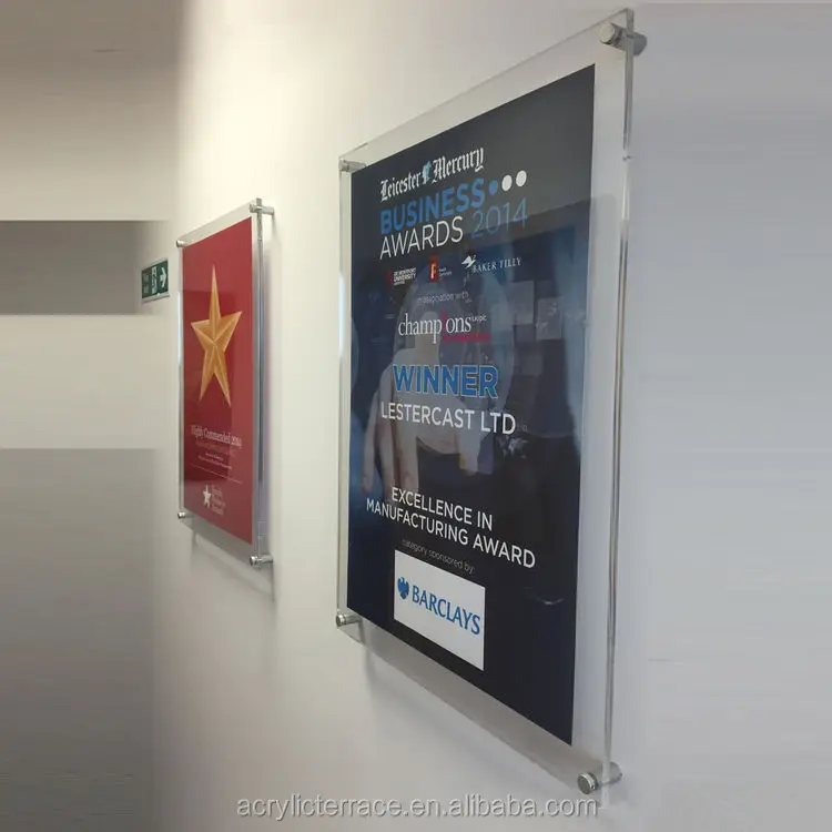 Wall Mounted Clear Acrylic Perspex Photo Frames Buy Acrylic