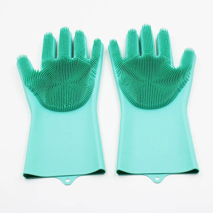Ecofriendly Magic Dishwashing Silicone Gloves Cleaning Silicone