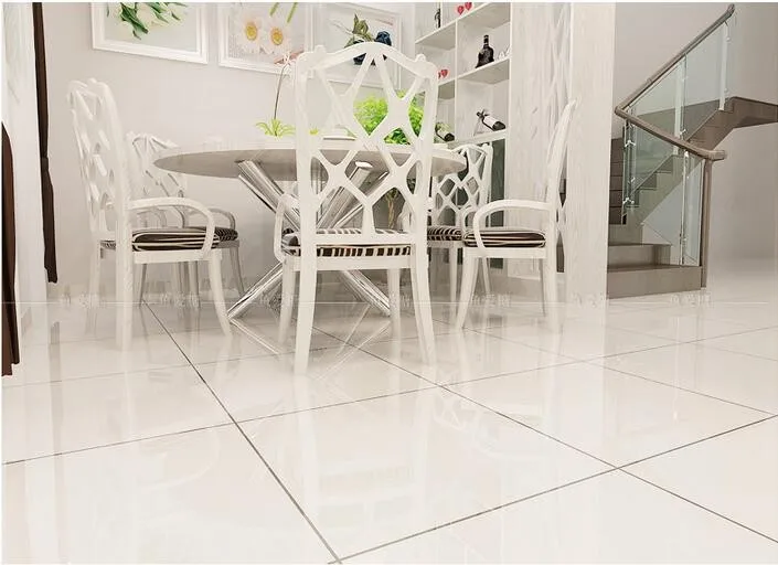 Pure White Color Extra Glossy Glazed Floor Tile - Buy Pure White Color ...