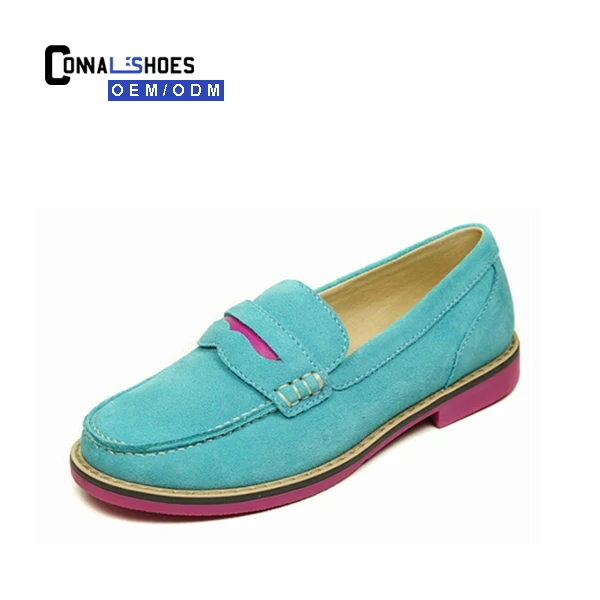Connal Hot Pink Outsole Slipon Children Girls Style Leather Boat Shoes