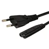 2.5A european 2 pins plug to C7 Power Cords