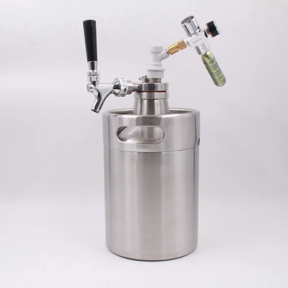 4 Liters 128 Oz Portable Polished Stainless Steel Mini Beer Keg Buy