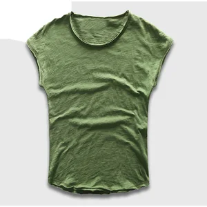 2018 Sleeveless Men T-Shirts Fashion Cotton Top Tees Men T Shirts Slim Fit Curved Hem T Shirt 2018 Sleeveless Men T-Shirts Fashion Cotton Top Tees Men T Shirts Slim Fit Curved Hem T Shirt