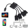 Type USB C 3.1 micro usb OTG Hub Cable Connector Spliter 4 Port Micro USB Power Charging Charger For Smartphone Computer