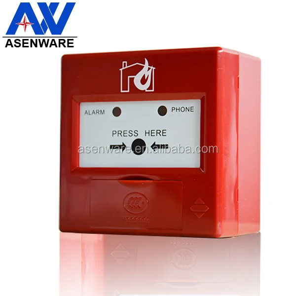 Addressable fire alarm manual alarm button
