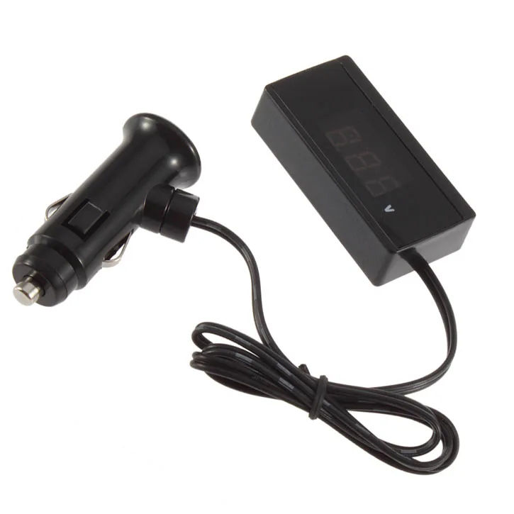 12v/24v Mini Auto Digital Led Voltmeter Car Voltage Stabilizer Gauge