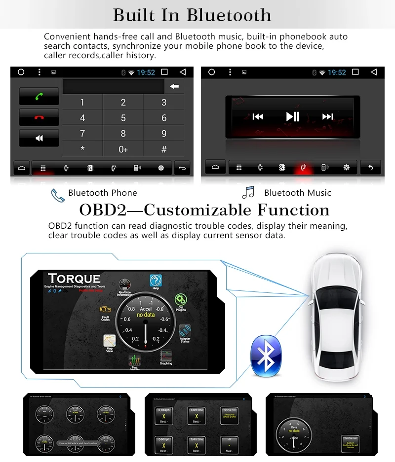 YHT 2 din 6.2"  Octa Core Car Radio Android 8.1 Multimedia with Bluetooth Touch Screen Car Radio GPS  MirrorLink DVD for TOYOTA