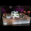 remote control 16 colors changing lighted bar counter white plastic modern illuminated led ice bucket bar table