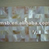 Mixed iridescent and pure white freshwater mother of pearl mosaic border,shell border tile