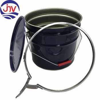 Download 10l Paint Bucket Metal Tin Pail With Lid Lock Rings - Buy Tin Pail,Tin Pail With Lid,Oil Tin ...