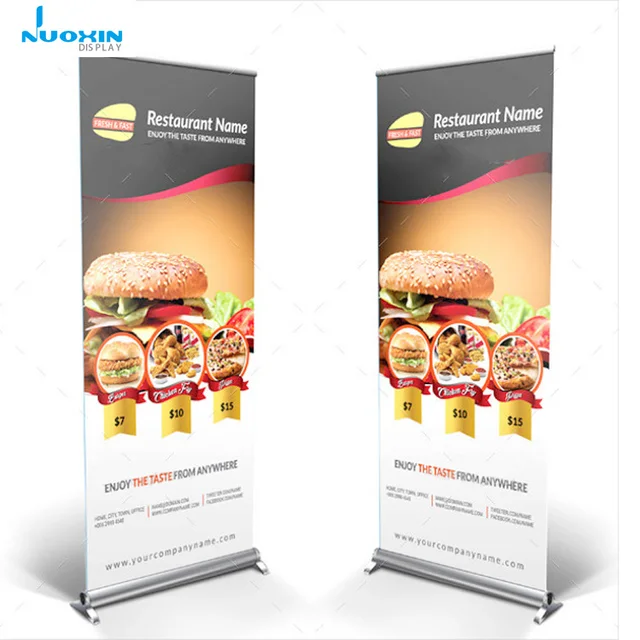 Custom Japanese Food Restaurant Advertising Board Broad Base Roll