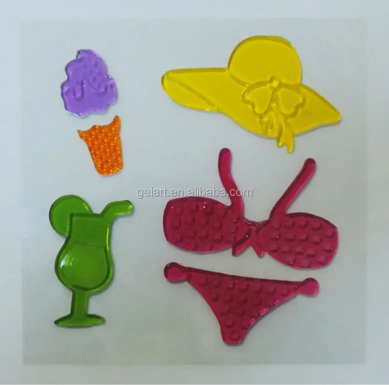 Fruit Sticker Jelly Windows Stickers Normal Gel Clings Mactac Stickers