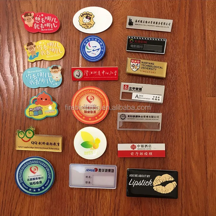 Custom Hotel Staff Name Badges With Epoxy Resin Doming Buy