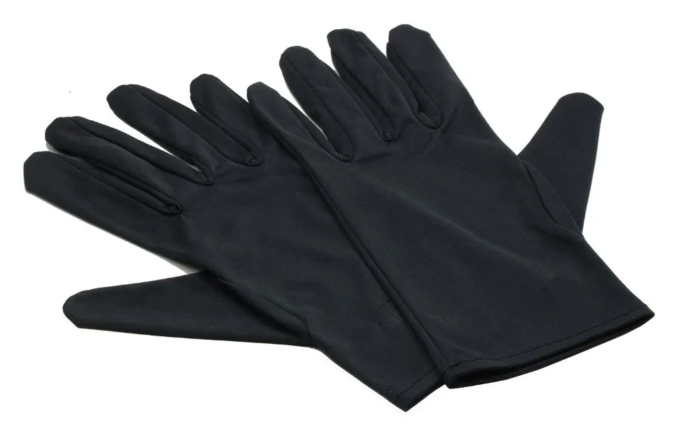 New Arrival White/ Black Microfiber Jewelry Gloves Factory Supplier