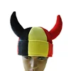 factory custom velvet german devil horn football fan viking hat