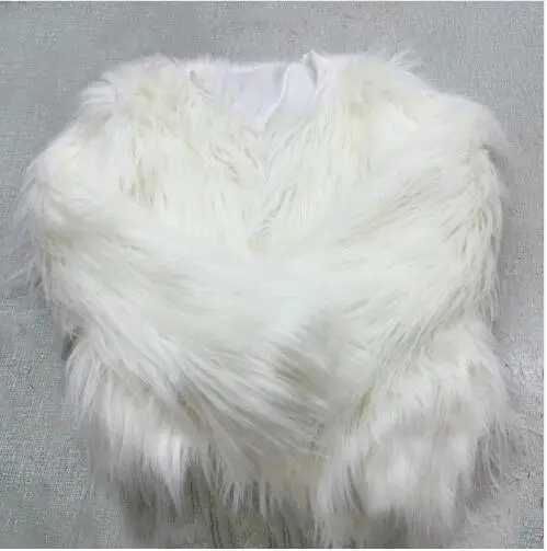 Fashion Women Faux Fur Coat Led Lights Plus Size Christmas Costumes Fur Jacket Festival Winter Warm Party Club Outwear