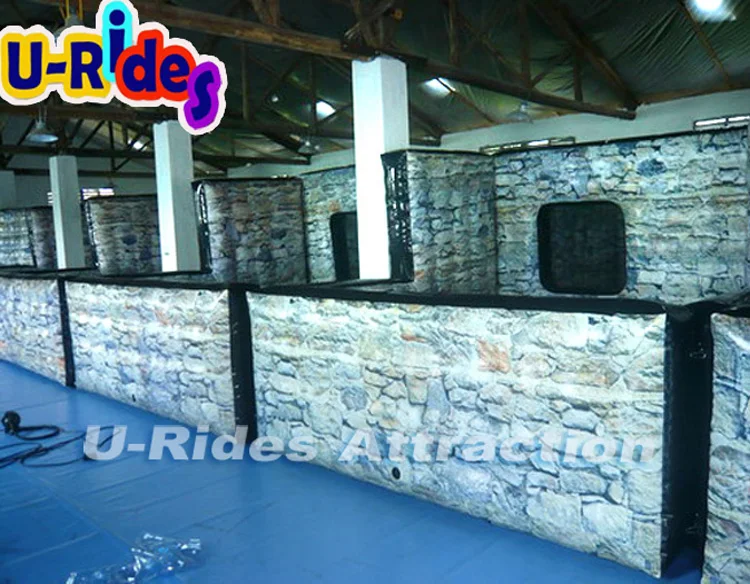 Camouflage Printing War Walls Inflatable Paintball Bunker Wall For