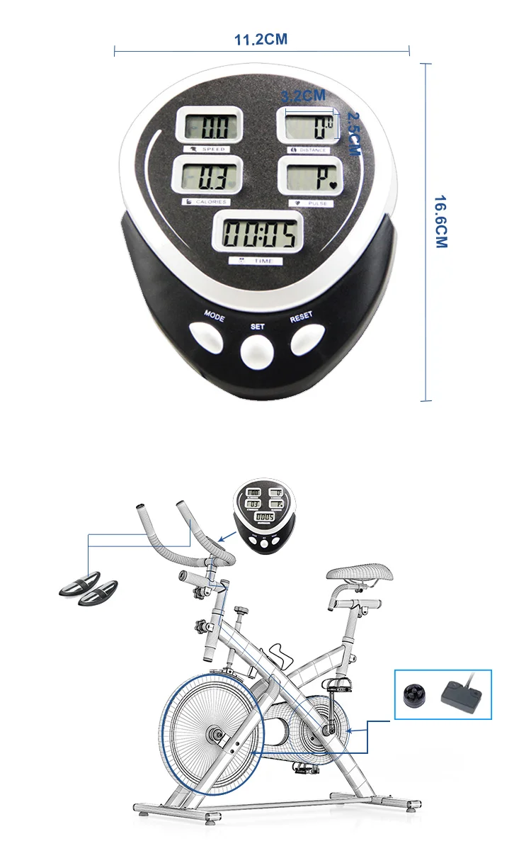 3 Kyes Fitness Meter Treadmill Console Spin Bike Monitor Exercise Bike