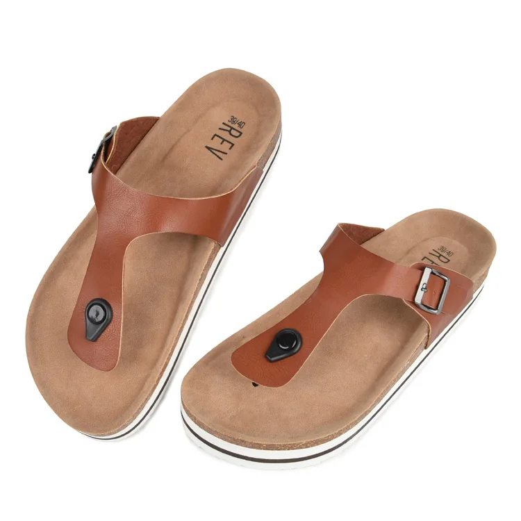 ladies cork sole sandals