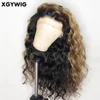Stock 13"x4" HD lace front wig 100% virgin human hair ombre color loose wave transparent lace frontal wigs 10"-26"