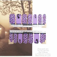 Purple Dot Nail Arts Sticker 14 pcs set Waterproof Nail Decal Art Sticker Gel Polish Manicure