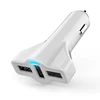(JS-B09)3XUSB 5.0A/5.2A colorful portable car charger adapter for iphone 5s charger