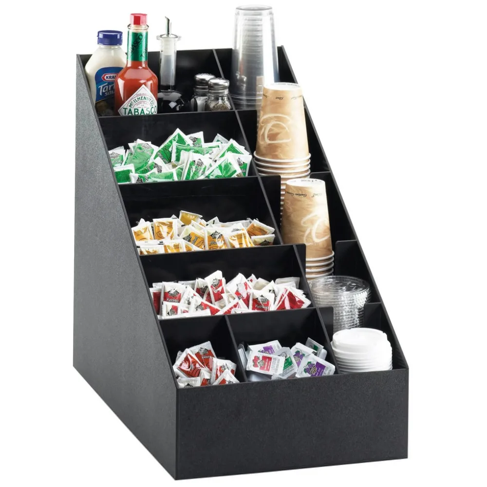 Condiment Organizer Office Home Design Ideas And Pictures Nice Acrylic Cup U0026 Lid Dispenser Coffee Condiment Organizer Custom Holder