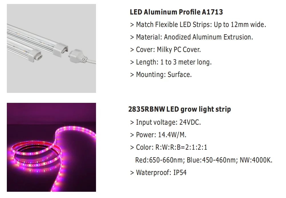 bar light led linear grow light