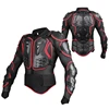 Motorcycle riding Armor Full Body Protective Jacket Guard ATV Motocross Gear Shirt Black Size XXX-L