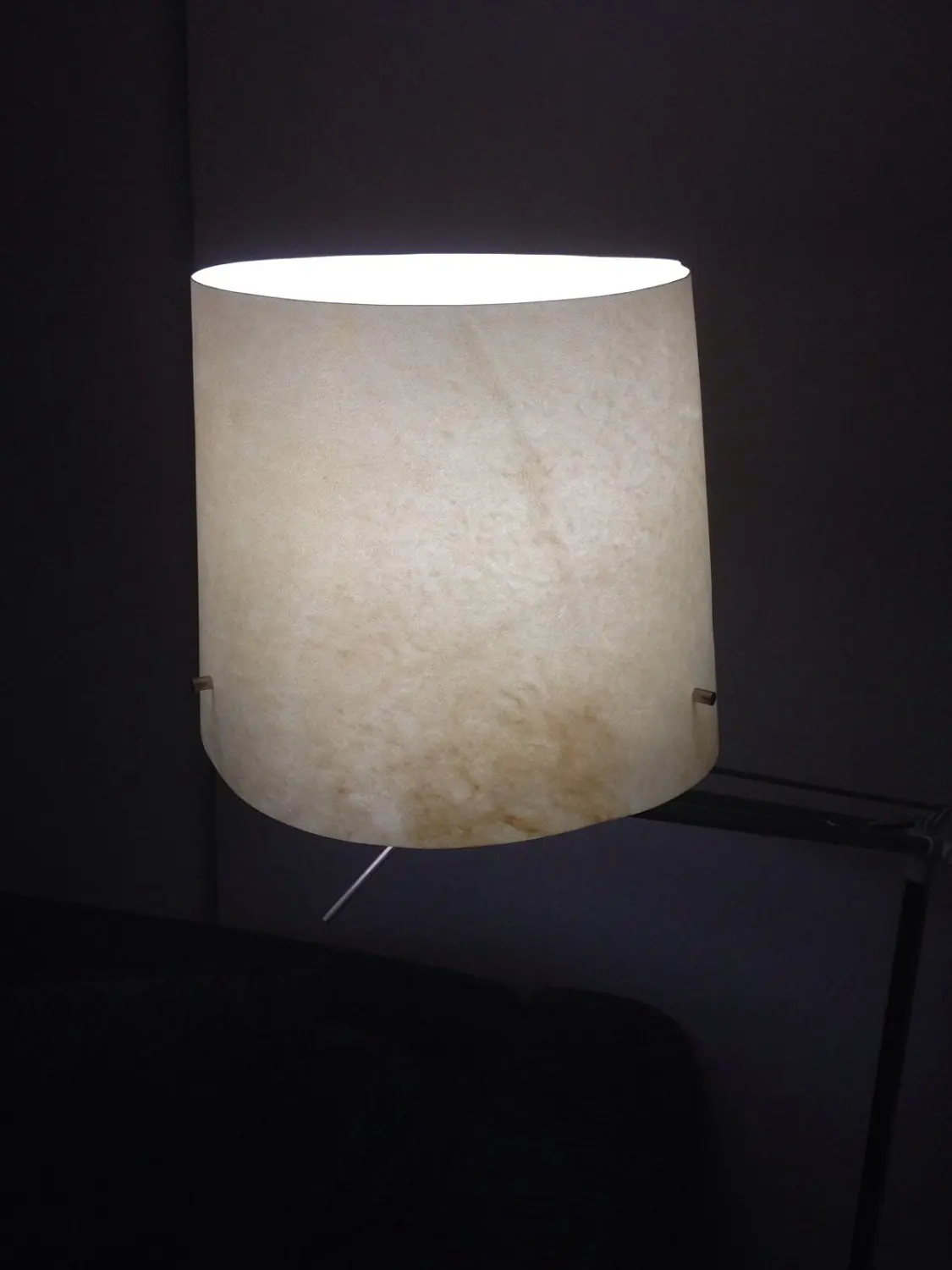 Ikea floor lamp parchment handmade