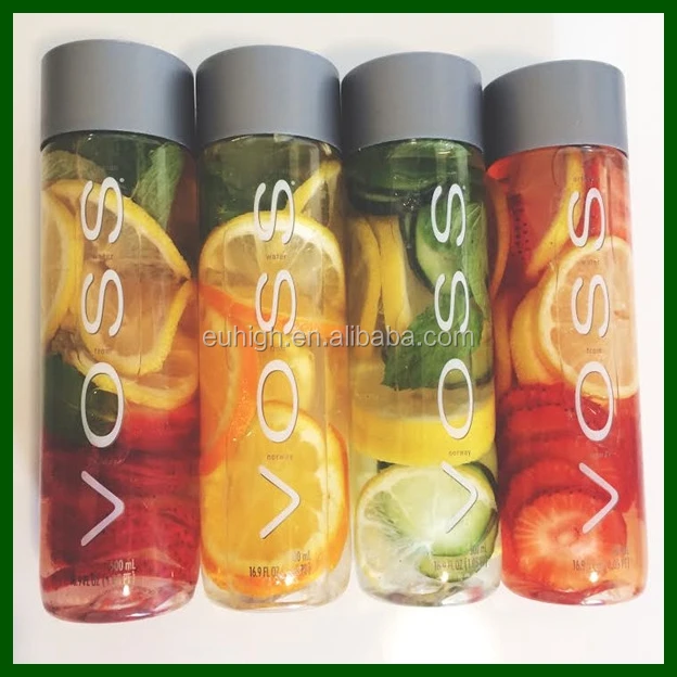 500ml Cylinder Voss Water Bottle With Plastic Cap Buy Voss Water