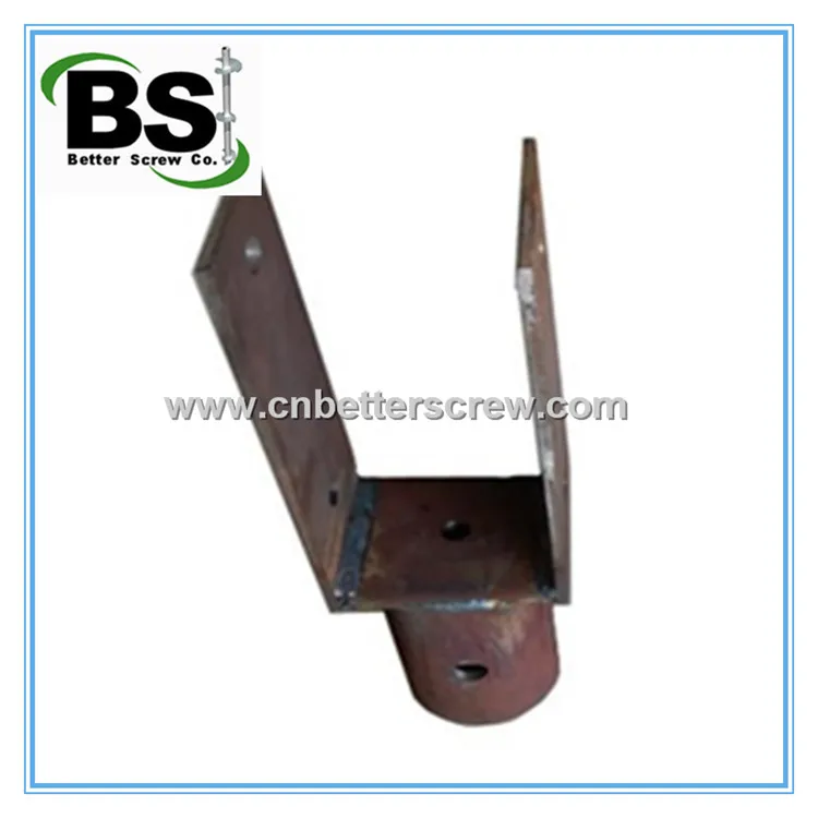 Helical screw underpinning brackets for lifting foundation
