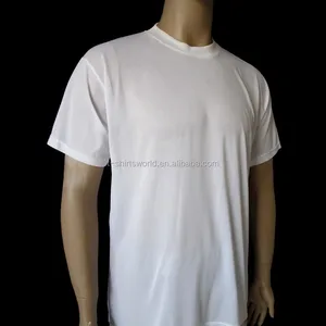 OEM Promotion Crew Neck White T shirt in Free Size Low Quality Polyester Designer Unisex Blank Tee Shirt OEM Promotion Crew Neck White T shirt in Free Size Low Quality Polyester Designer Unisex Blank Tee Shirt