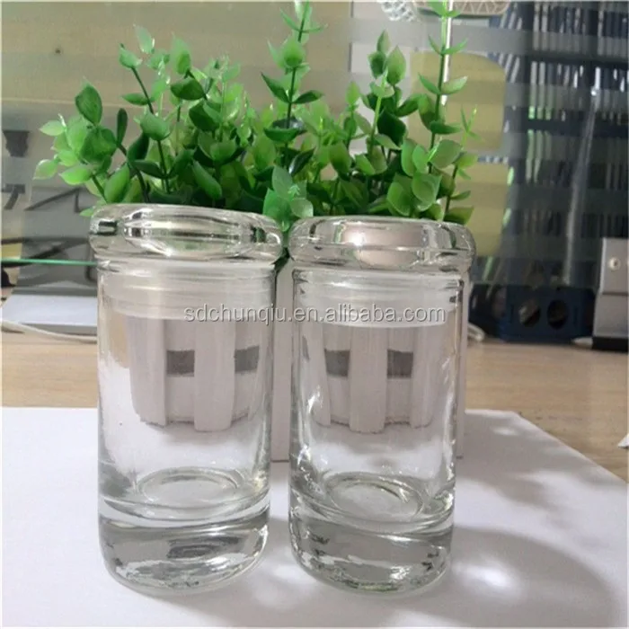 Hot Sales Flat Glass Lid Cylinder Shape 3oz 90ml Glass Candle Jar With