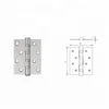 Ball Bearing Nickel Plated Iron Door Hinge