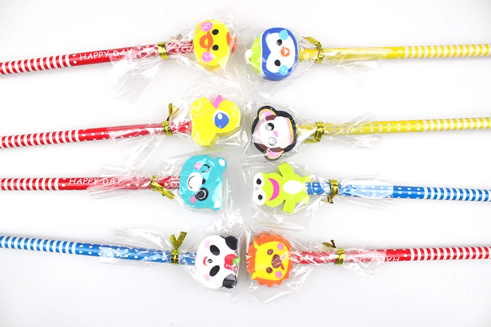 Customize Animal Eraser Topper Pencil Cute Gift For Kids Buy Gift