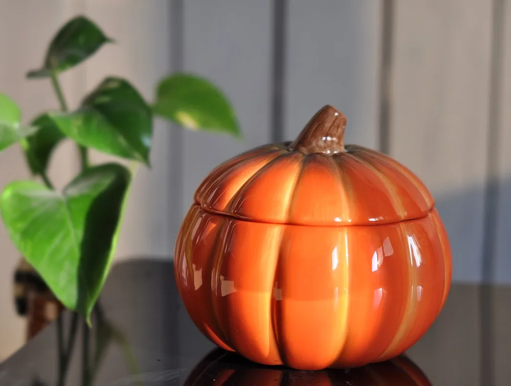 Wholesale Classic Ceramic Pumpkin Cookie Candy Jar Buy Pumpkin Jar