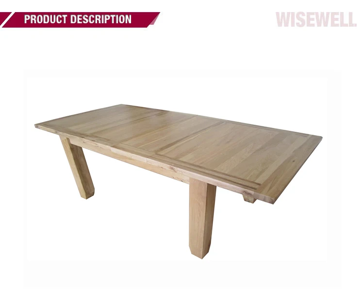 W-T-823 solid wood modern extending dining table