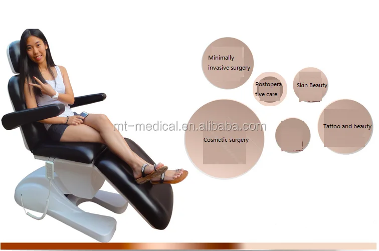 2017 New types beauty bed with 4 motors from Chinese manufacturer