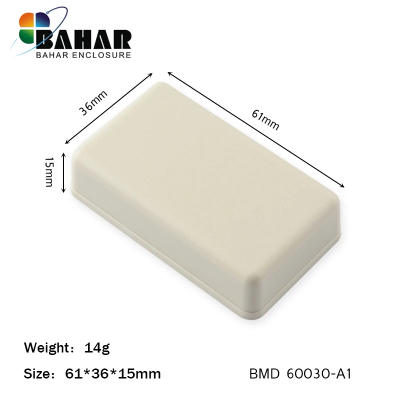BMD 60030 white black plastic ABS desktop enclosure