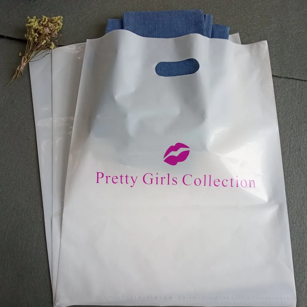 Wholesale Profession Custom Personalized White Plastic Shopping Bags