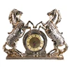 Desktop Decoration Antique Resin Horse Figurines Clocks