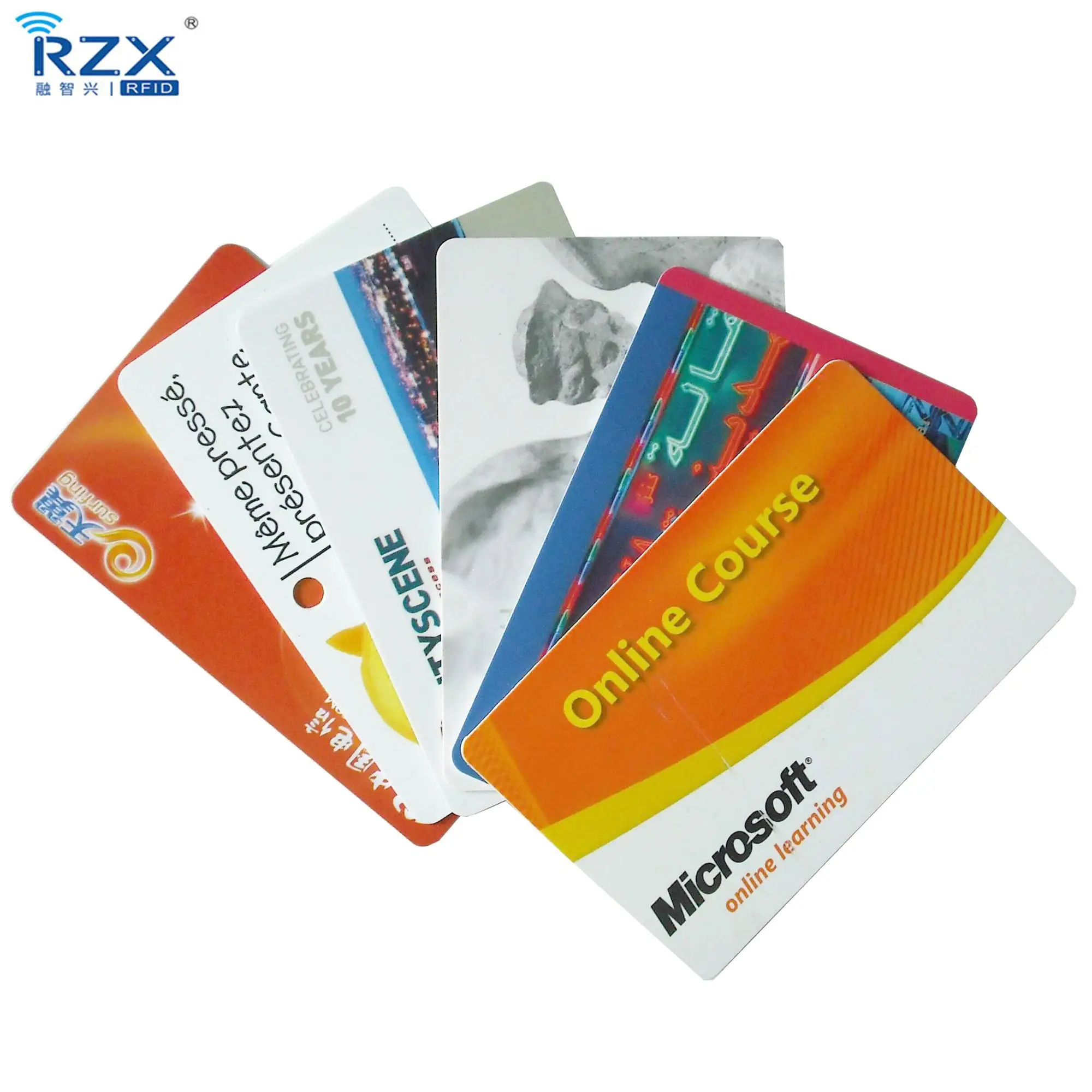 CMYK printing Plastic pvc rfid card NFC access control card for payment