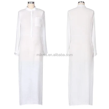 plain white maxi dress with sleeves