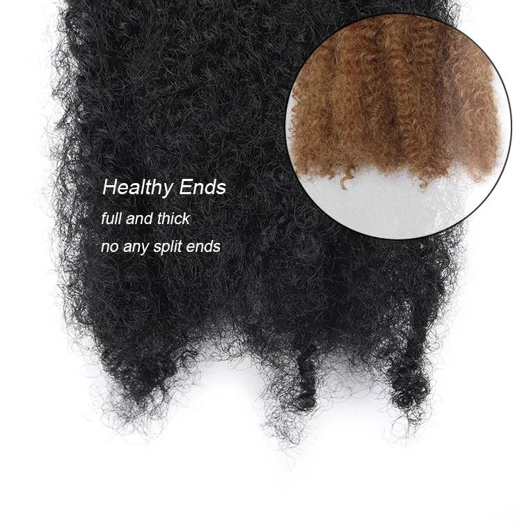 Hot Sale Afro Kinky Curly Bulk 5 Bundles Per Pack Soft Synthetic ...