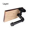 2 inch steel pipe home decoration decorative black iron pipe 4 hole flange for furniture toilet paper holder with shelf