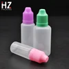 Humane plastic oil dropper bottle 3ml 5ml 8ml 10ml 15ml 20ml 30ml 50ml pe plastic bottle childproof cap triangle mark