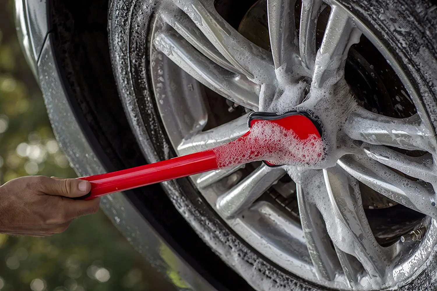 Tête De Brosse Lavage Voiture DWhui - Soies Ultra Douces - Fixation Universelle 3/4 Pouce