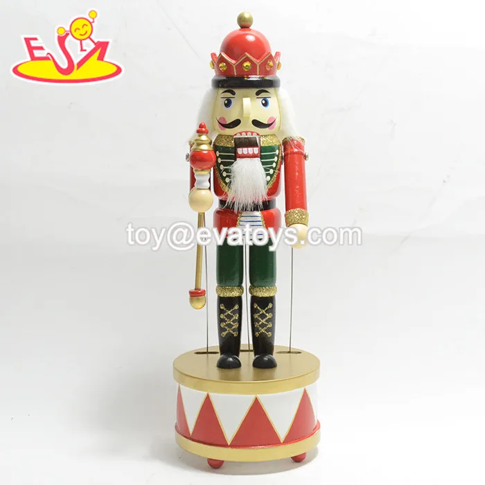 Wholesale Beautiful Wooden Santa Nutcracker Toy For Christmas Gift